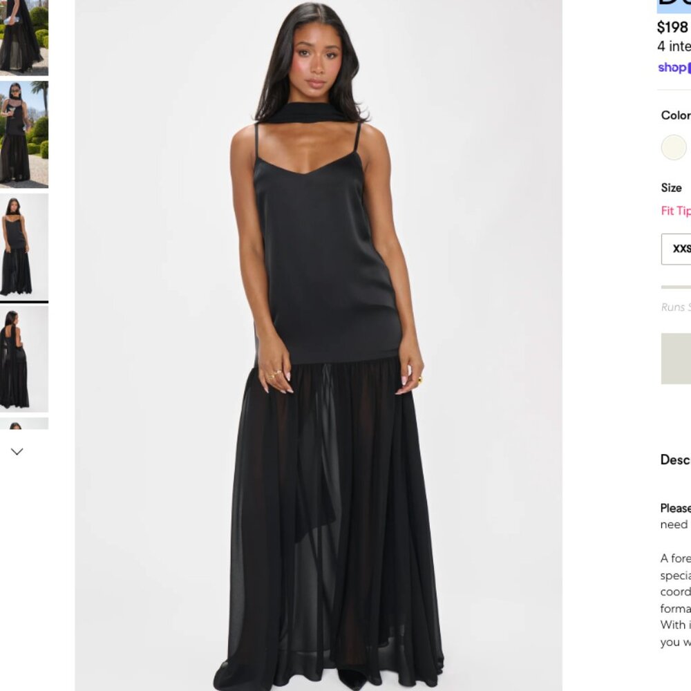 Show Me Your MuMu Black Maxi Dress